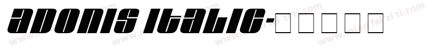 Adonis Italic字体转换